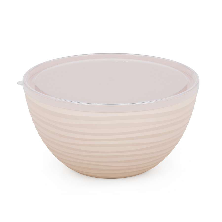 Чаша "Оазис" 2,5л (с крышкой) (бежевый) М8403