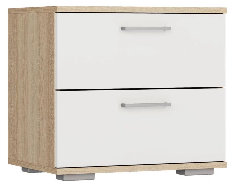 Тумба прикроватная ТП-29 Лайт белый/корпус дуб сонома