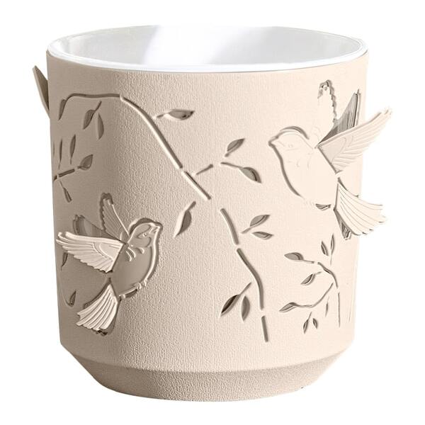Кашпо "Колибри" (2,5л) Цв. Пудра/Белый (Арт. КШ-4654)