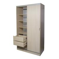 Шкаф-купе Клэр 1200х597х2200 с ящ/дуб млечный-хром