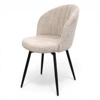 Стул DC-5771 Поворотный, металл черный, ткань UF928-26 (Бежевый) 