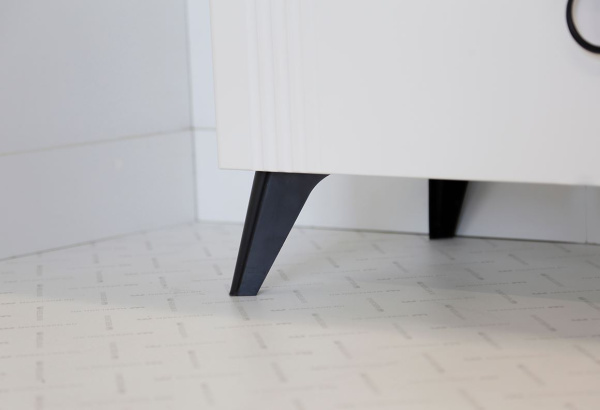 Ева Тумба прикроватная/Белое дерево/Белый матовый