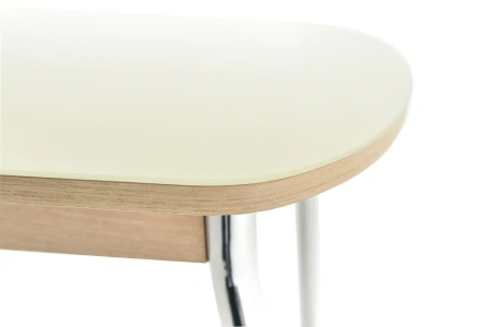 Стол Ривьера СВ  стекло молочное/ЛДСП Венге