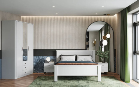 Диана Мод.Д1 Тумба прикроватная лам. белый