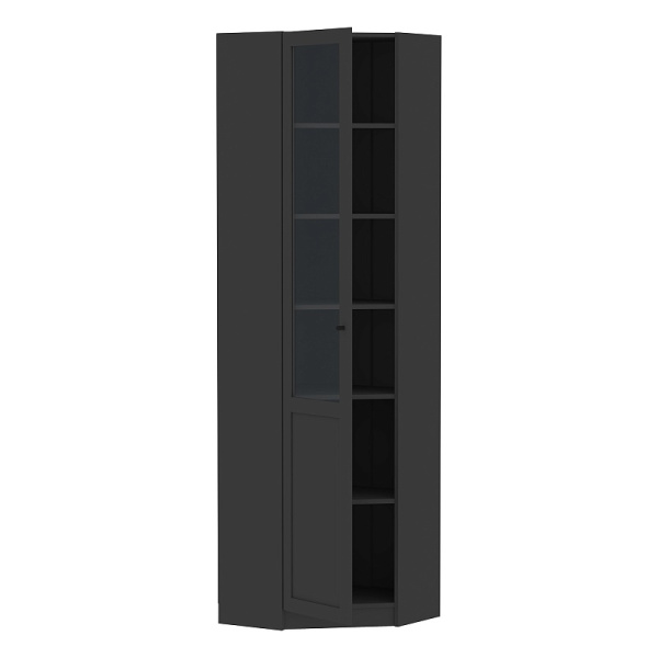 Харрис 33 (библиотека) Шкаф для книг угловой (Антрацит)