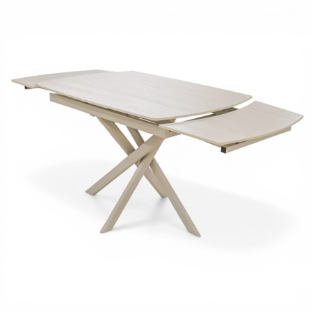 Стол DTM 0410 CS,110+30+30*80*76,Керамика цвет Бежевый 705, ножки Бежевые 9071