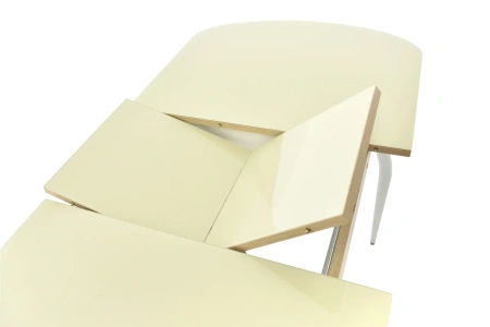 Стол Ривьера СВ  стекло молочное/ЛДСП Венге