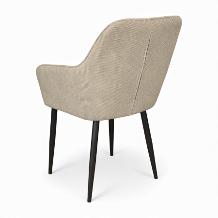 Стул JZC-2574 металл черный, ткань 355А- 4 Коричневый