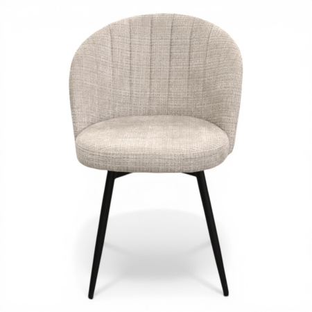 Стул DC-5771 Поворотный, металл черный, ткань UF928-26 (Бежевый) 