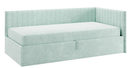 Кровать Твикс  (Тахта)  с подъёмным механизмом 90х200 см мята(велюр)