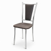 Стул Марсель Стандарт (хром, к/з Коричневый 130)