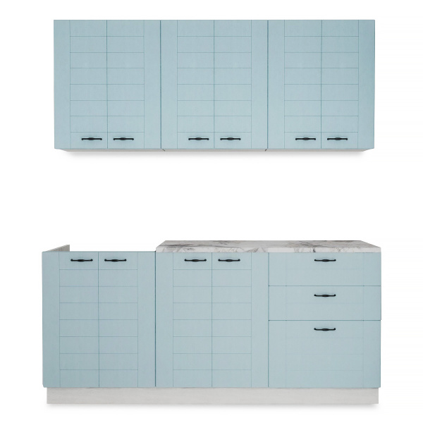 Кухня Сонет Лофт /  Дуб Бирюза