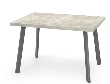 Стол Дублин CRAFT EGGER ,1200(+380),бабочка (ЛДСП Цемент светлый) В2/Черный