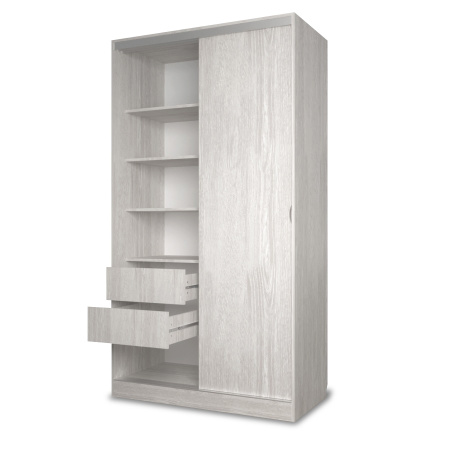 Шкаф-купе Клэр 1200х597х2200 с ящ/сосна лофт-хром