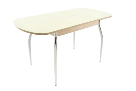 Стол Ривьера СВ  стекло молочное/ЛДСП Венге