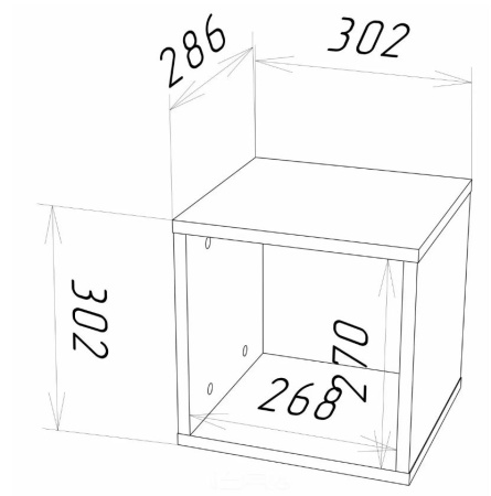 STERN Полка навесная Т-11 (16 мм) Белый 72674937