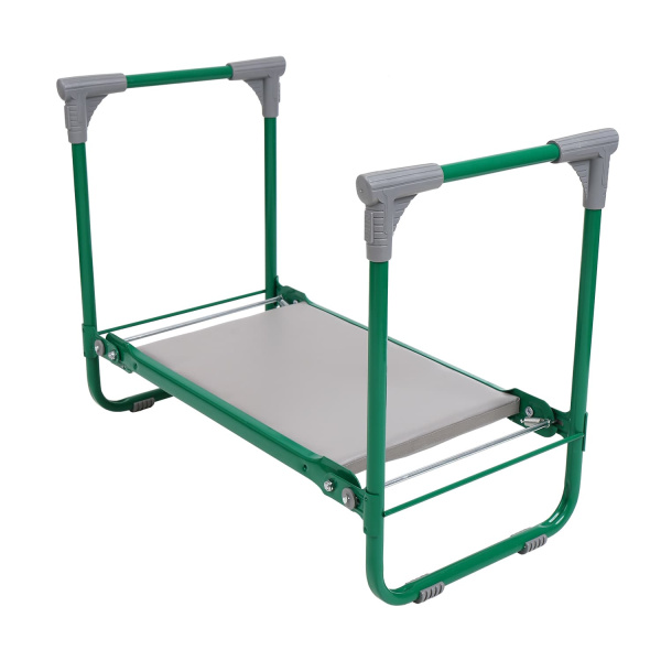 Скамейка садовая с мягким сиденьем,зеленая (арт. СКМ/3)