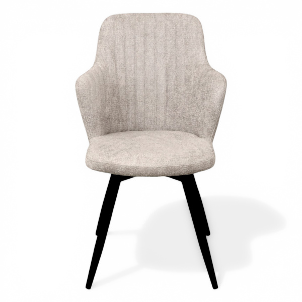 Стул Йорк NEW Поворотный, BL03-бежевый+нога 360F40 черный