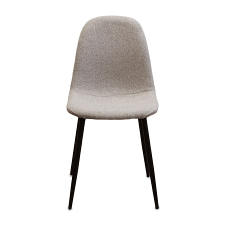 Стул JZC-114 металл черный, ткань LUMOS 31 Светло-коричневый