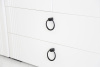 Ева Шкаф 2 дв + 2ящ/103.01/Белое дерево/Белый матовый