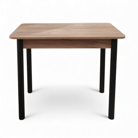 Стол обеденный (900х600х760) Дуб крафт табачный/черный