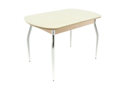 Стол Ривьера СВ  стекло молочное/ЛДСП Венге