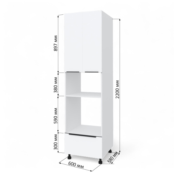 КАТАНИЯ  Пенал под духовой шкаф+микроволновку